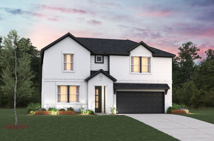 Representative exterior photo of a completed home built from the Rainier by Beazer Homes in Laurel Landing, Alvin, TX (Image 2).