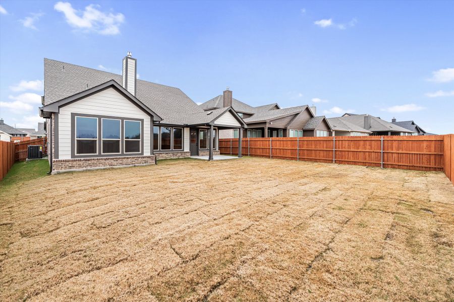 Exterior details and patio area of a home in Northstar, Haslet (Image 27). Exterior details and patio area of a home in Northstar, Haslet (Image 27).