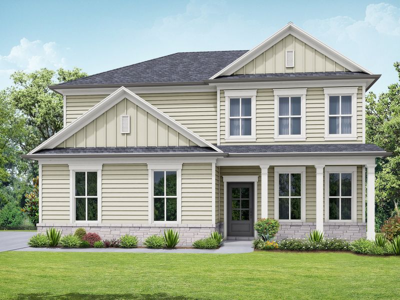 Representative exterior photo of a completed home built from the The Preston by My Home Communities in Legends at Old Monroe, Monroe, GA (Image 6).
