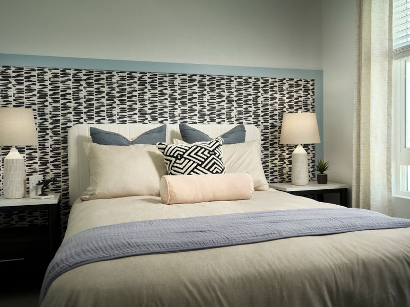 Representative furnished interior of a home built from the Contour Three by Brookfield Residential in Uplands, Westminster (Image 15).