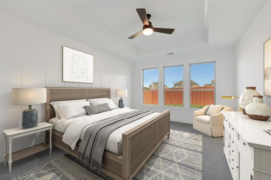 Furnished interior view inside a new home in Kreymer at the Park, Wylie (Image 8). Furnished interior view inside a new home in Kreymer at the Park, Wylie (Image 8).