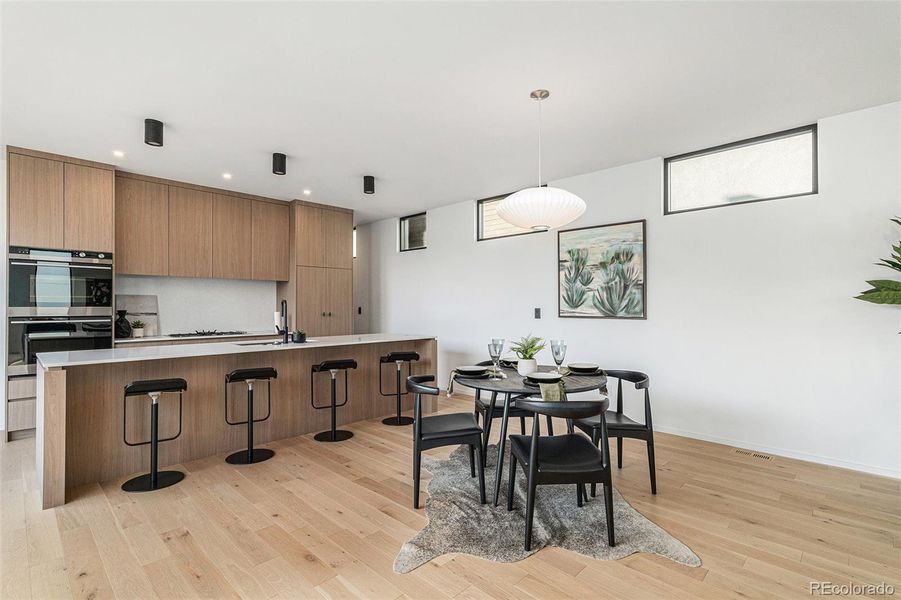 Furnished interior view inside a new home in , Denver (Image 19).