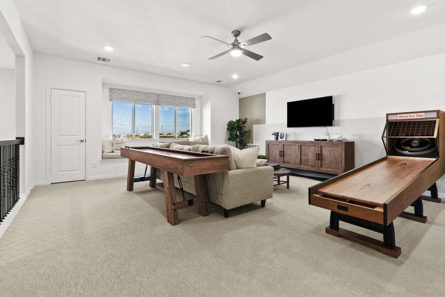Furnished interior view inside a new home in Creekview Meadows, Pilot Point (Image 20).