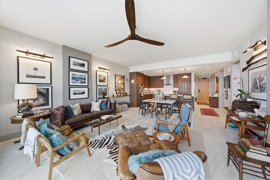 Furnished interior view inside a new home in , St. Petersburg (Image 34).