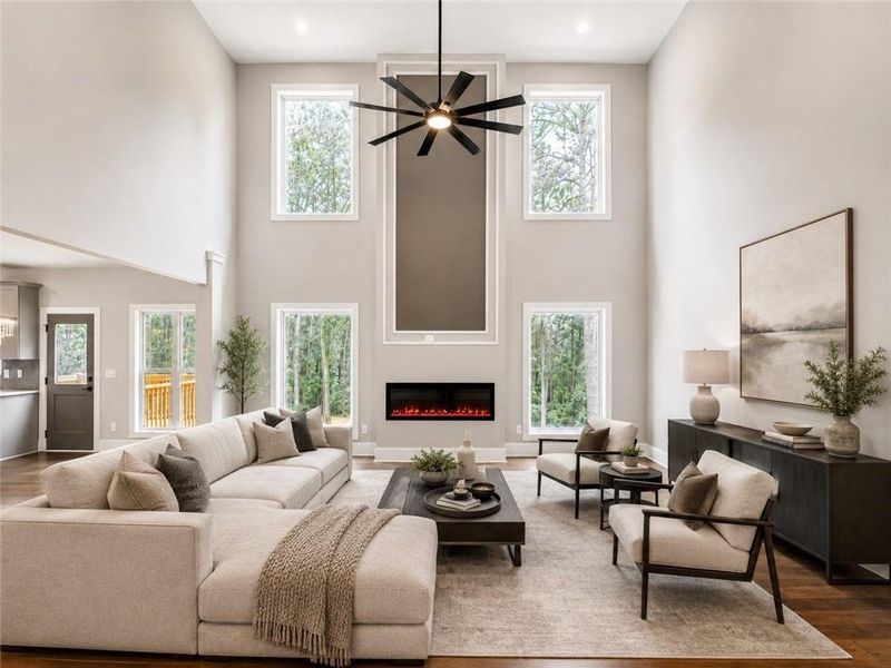 Furnished interior view inside a new home in , Loganville (Image 8). Furnished interior view inside a new home in , Loganville (Image 8).