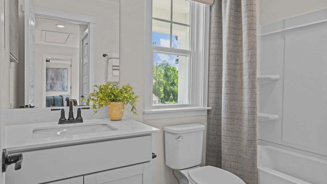 Representative furnished interior of a home built from the Beramont by DRB Homes in Station Pointe, Angier (Image 18).