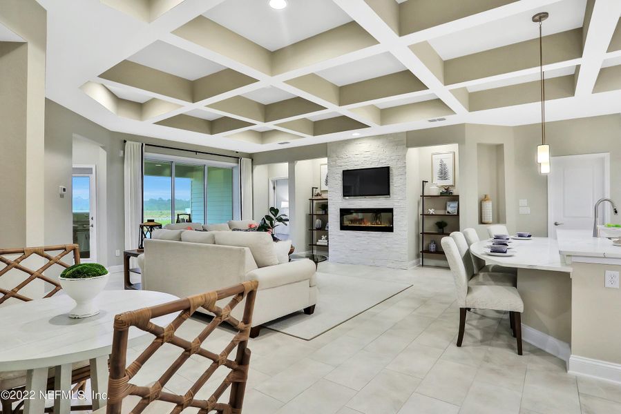 Furnished interior view inside a new home in Silver Landing at SilverLeaf, St. Augustine (Image 14).