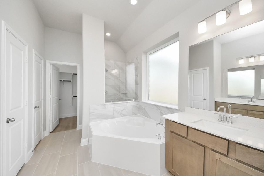 Furnished interior view inside a new home in Bridgeland: Heritage Collection, Cypress (Image 14). Furnished interior view inside a new home in Bridgeland: Heritage Collection, Cypress (Image 14).