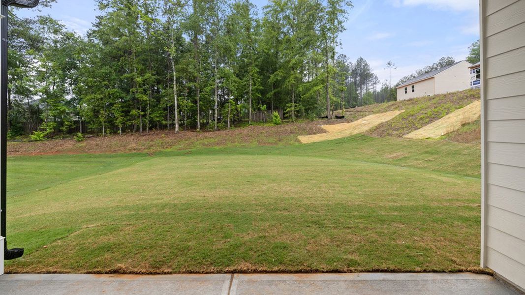 Exterior details and patio area of a home in Estates at Deer Hollow, Grovetown (Image 3). Exterior details and patio area of a home in Estates at Deer Hollow, Grovetown (Image 3).