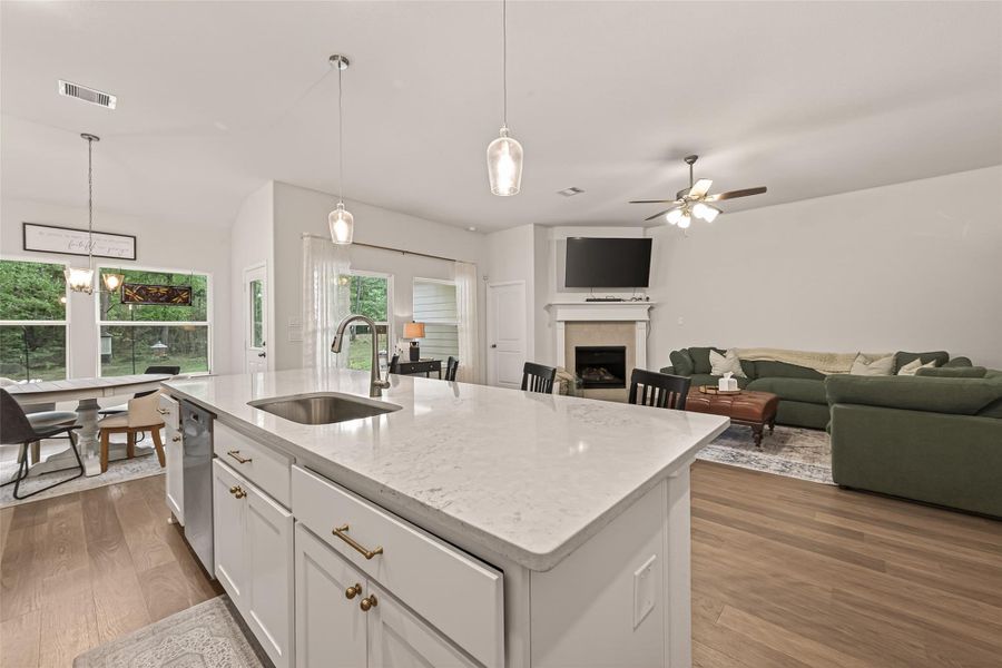 Furnished interior view inside a new home in , Willis (Image 29).