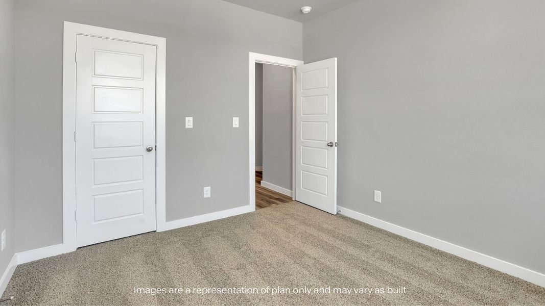 Representative unfurnished interior of a home built from the Jaxson by D.R. Horton in Mustang Ridge, Andrews (Image 10).