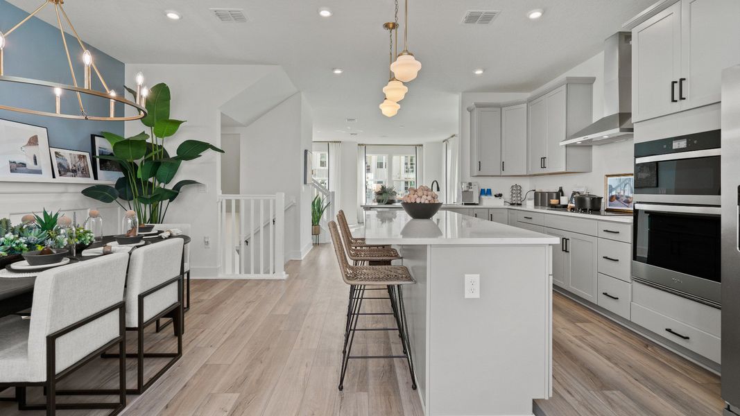 Representative furnished interior of a home built from the Lantana End Unit by DRB Homes in Parkview at Hamlin, Winter Garden (Image 27).