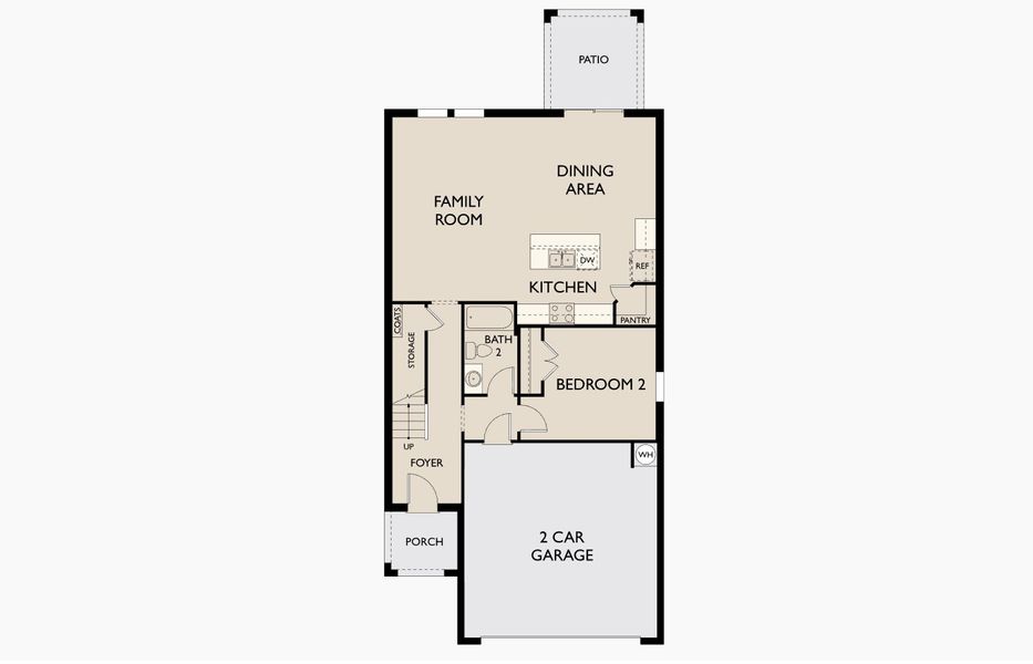 2D floor plan layout for the Magellan by Starlight Homes in Oakfield Lakes, Parrish, FL (Image 2). 2D floor plan layout for the Magellan by Starlight Homes in Oakfield Lakes, Parrish, FL (Image 2).