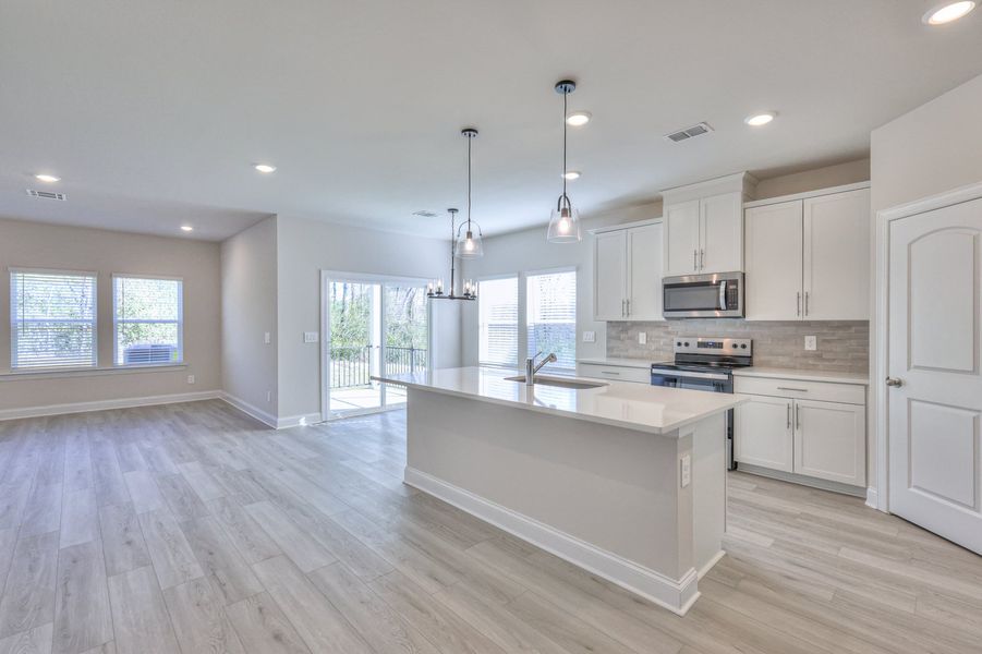 Skip takeout and prep dinner in the well-appointed kitchen.