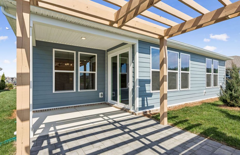 Exterior details and patio area of a home in Del Webb Southern Harmony, Murfreesboro (Image 26).