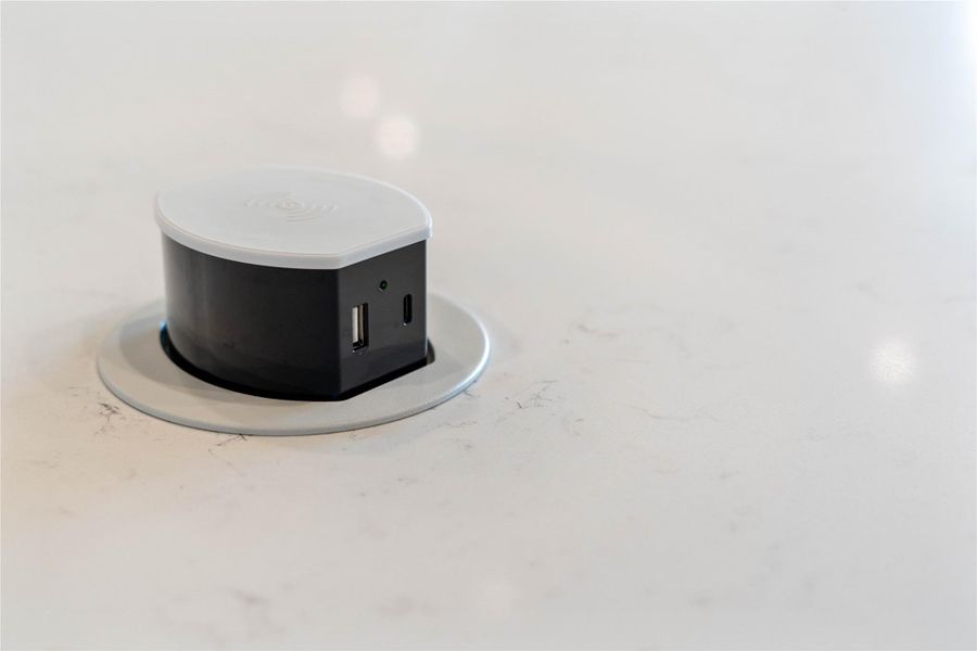 With a simple press, the unit pops up to provide immediate access to power exactly where you need it most—right in the center of your food preparation or gathering space.