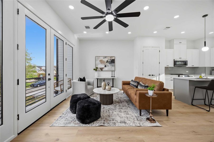 Furnished interior view inside a new home in , Houston (Image 6).