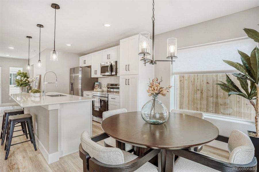 Furnished interior view inside a new home in , Wheat Ridge (Image 8).