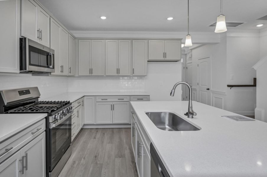 Furnished interior view inside a new home in Lake Carolina Townhomes, Columbia (Image 13).