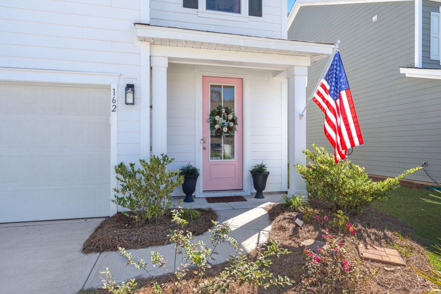 Exterior details and patio area of a home in The Ponds, Summerville (Image 22). Exterior details and patio area of a home in The Ponds, Summerville (Image 22).