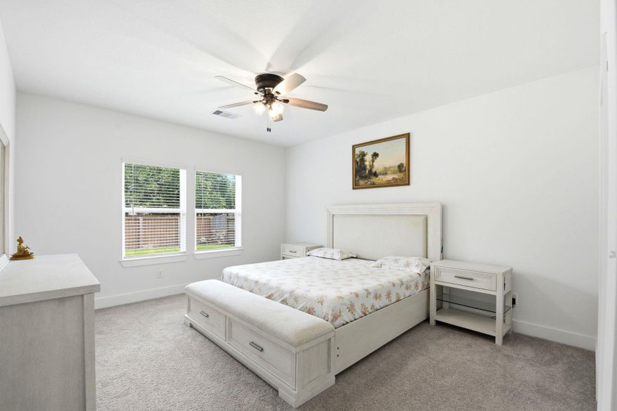 Furnished interior view inside a new home in Massey Oaks, Pearland (Image 38).