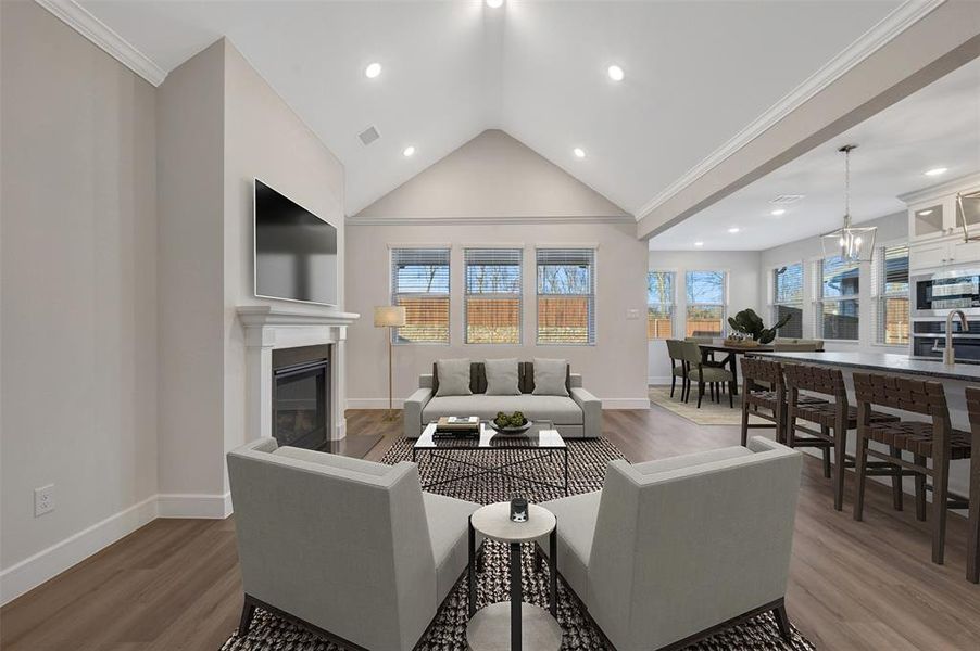 Furnished interior view inside a new home in Heritage Ranch, Sherman (Image 14).