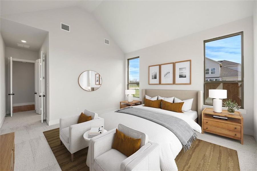 Furnished interior view inside a new home in Chatham Reserve, Providence Village (Image 19).