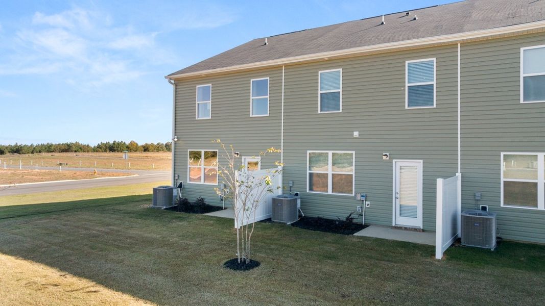 Exterior details and patio area of a home in Weatherstone, Grovetown (Image 23).