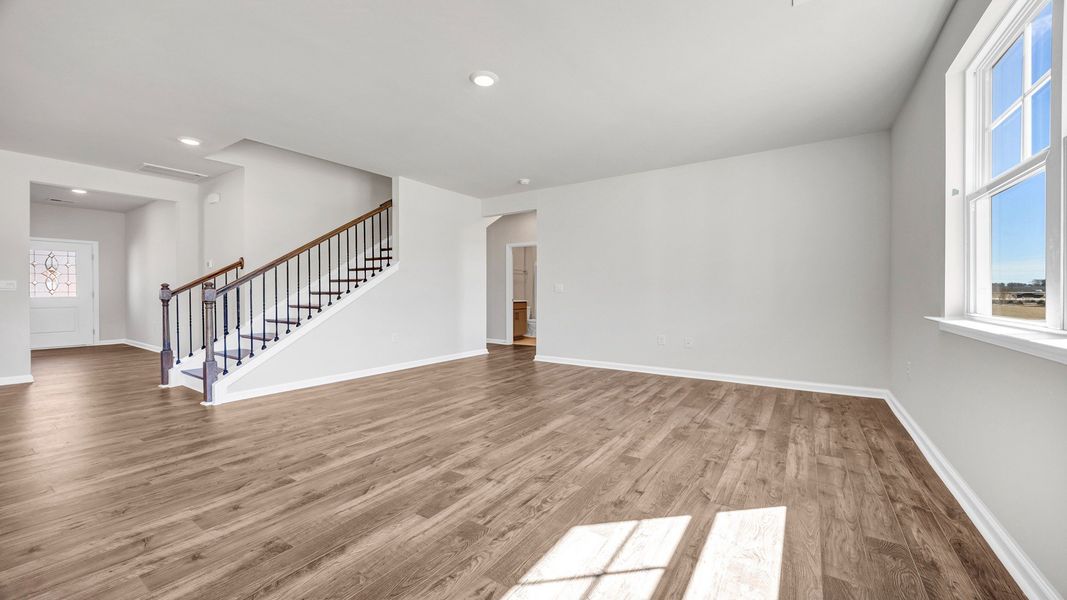 Representative unfurnished interior of a home built from the HAYDEN by D.R. Horton in Leatherstone, Blythewood (Image 15).