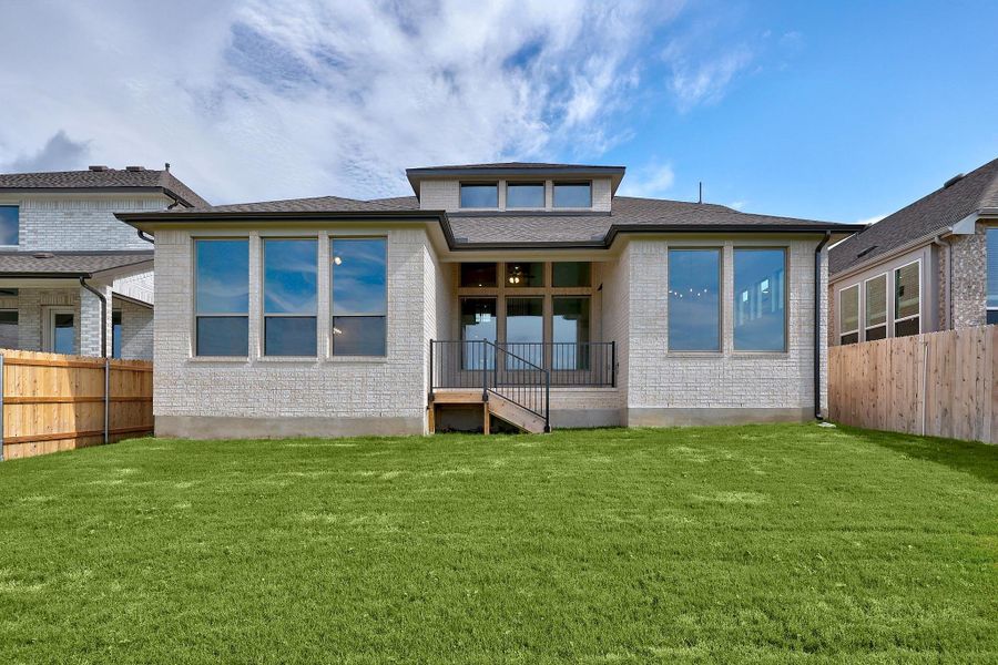 Exterior details and patio area of a home in Lakeside at Tessera - 50', Lago Vista (Image 4).
