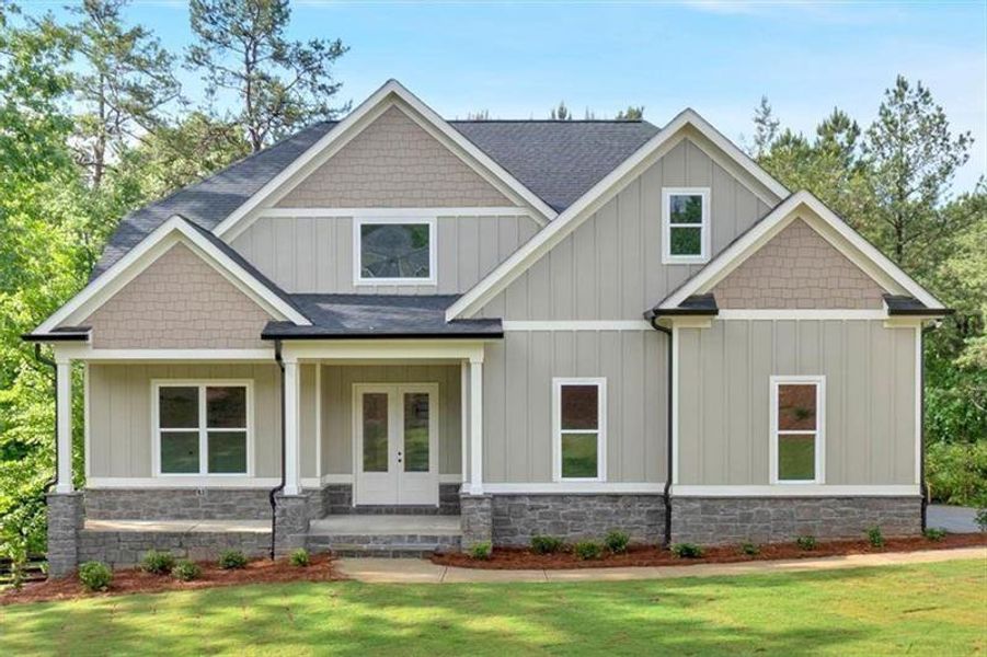 Front exterior of a new home in , Rome, GA, highlighting curb appeal (Image 20).