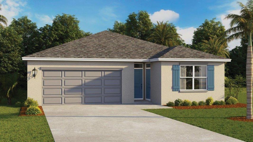 Representative exterior photo of a completed home built from the Lakeside by D.R. Horton in Wynnstone, Davenport, FL (Image 22).