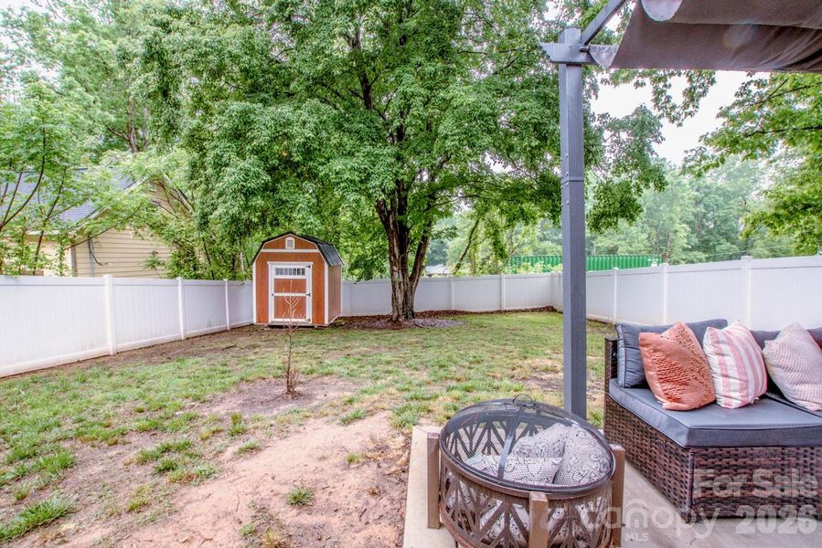 Backyard With Shed