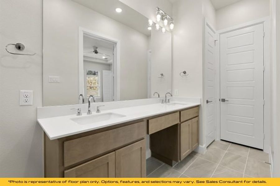 Representative furnished interior of a home built from the The Catalina by Stonefield Homes in The Highlands, Rockwall (Image 72).