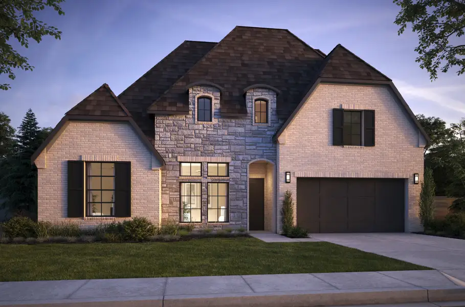 Representative exterior photo of a completed home built from the Ashland III by Southgate Homes in Eliana, McKinney, TX (Image 19).