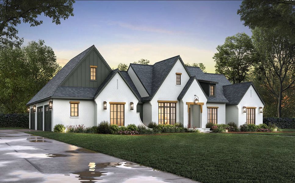 Representative exterior photo of a completed home built from the the 2674 Plan by Zeal Home Builders in Monarch Manor, Poolville, TX (Image 2). Representative exterior photo of a completed home built from the the 2674 Plan by Zeal Home Builders in Monarch Manor, Poolville, TX (Image 2).