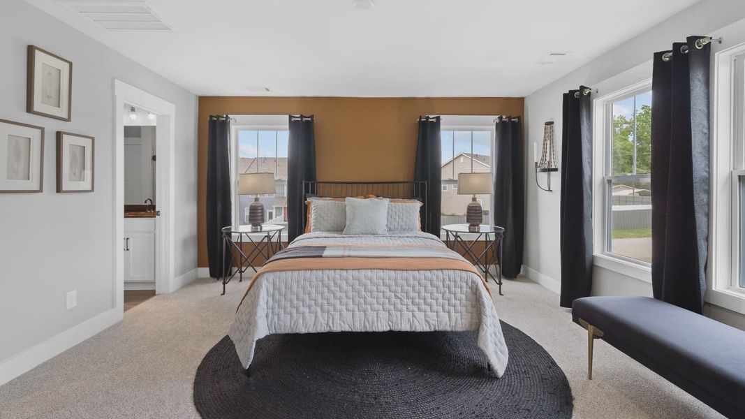 Furnished interior view inside a new home in Saluda Crossing, Piedmont (Image 28). Furnished interior view inside a new home in Saluda Crossing, Piedmont (Image 28).