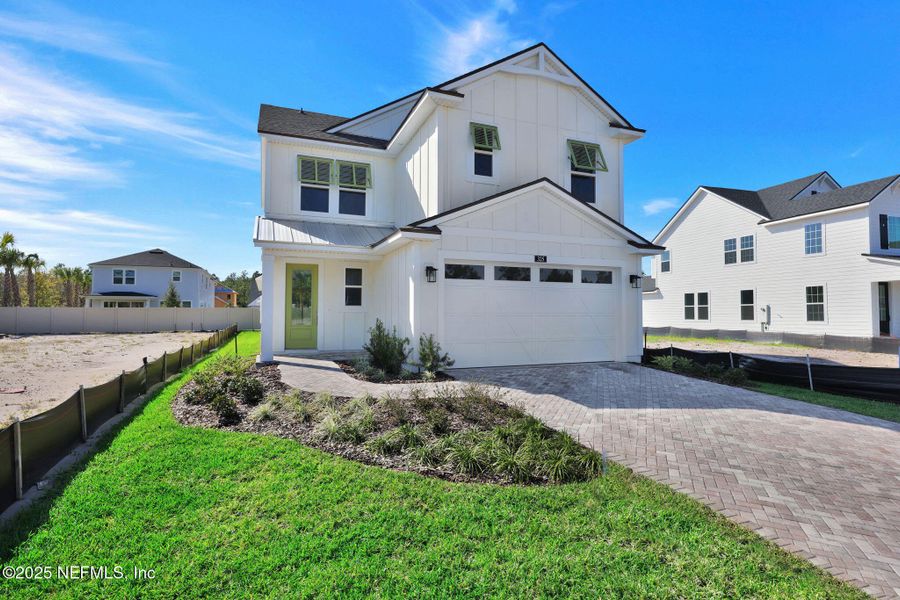Exterior details and patio area of a home in Seabrook Village at Seabrook, Ponte Vedra (Image 2). Exterior details and patio area of a home in Seabrook Village at Seabrook, Ponte Vedra (Image 2).