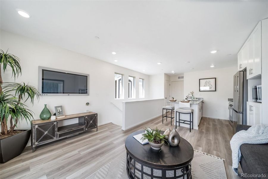 Furnished interior view inside a new home in Reunion, Commerce City (Image 28).