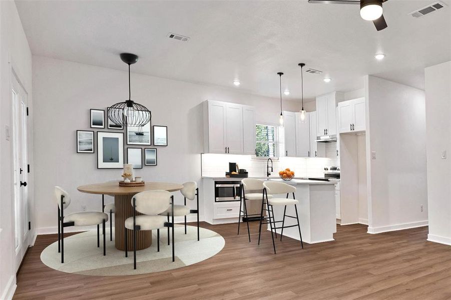 Furnished interior view inside a new home in , Payne Springs (Image 8). Furnished interior view inside a new home in , Payne Springs (Image 8).
