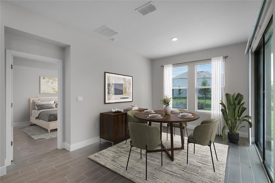 Furnished interior view inside a new home in Waterleigh, Winter Garden (Image 2). Furnished interior view inside a new home in Waterleigh, Winter Garden (Image 2).