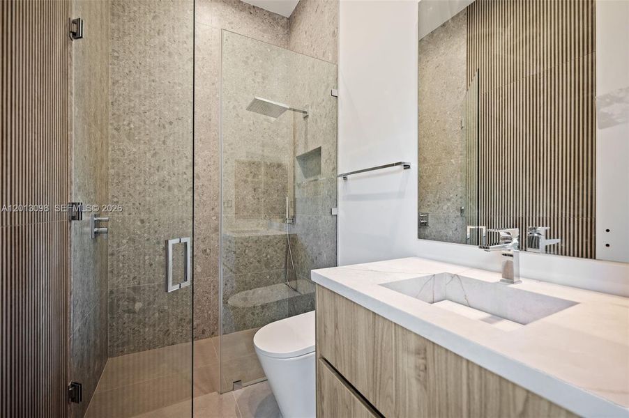 Furnished interior view inside a new home in , Miami (Image 8).