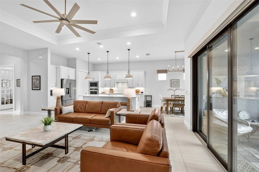 Furnished interior view inside a new home in , Venice (Image 13).