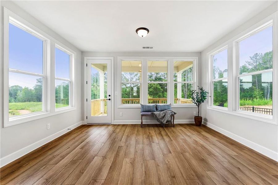 Spacious, unfurnished interior of a new home in Cresswind Georgia at Twin Lakes, Hoschton (Image 21).