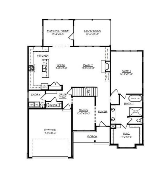 2D floor plan layout of this home in , Clover, SC (Image 4).