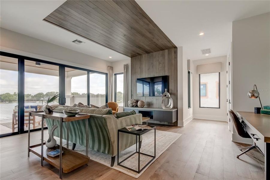 Furnished interior view inside a new home in , Tampa (Image 16). Furnished interior view inside a new home in , Tampa (Image 16).