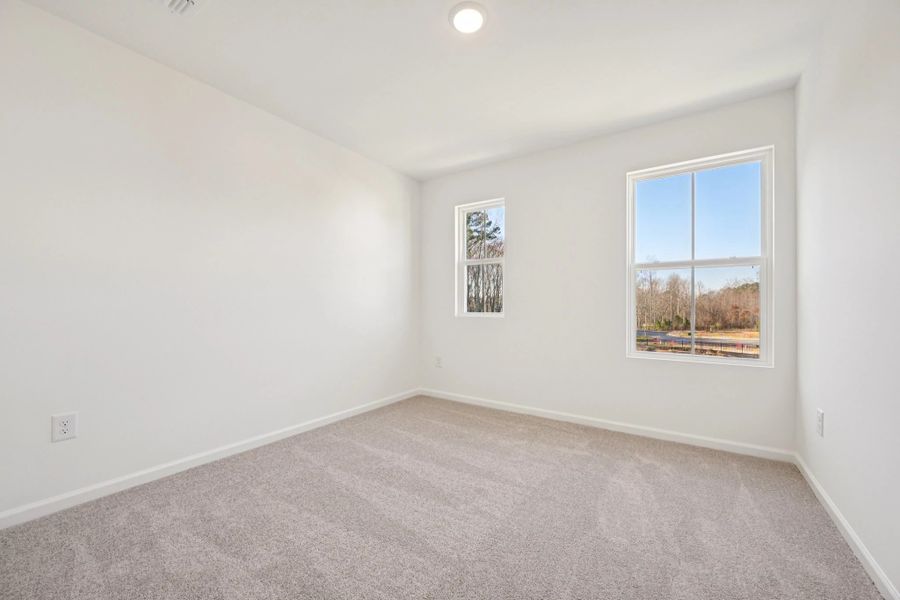 Spacious, unfurnished interior of a new home in Towns at Crescent Mills, Wilson's Mills (Image 20). Spacious, unfurnished interior of a new home in Towns at Crescent Mills, Wilson's Mills (Image 20).