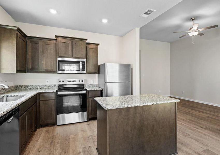 The kitchen has beautiful wood cabinetry. The kitchen has beautiful wood cabinetry.