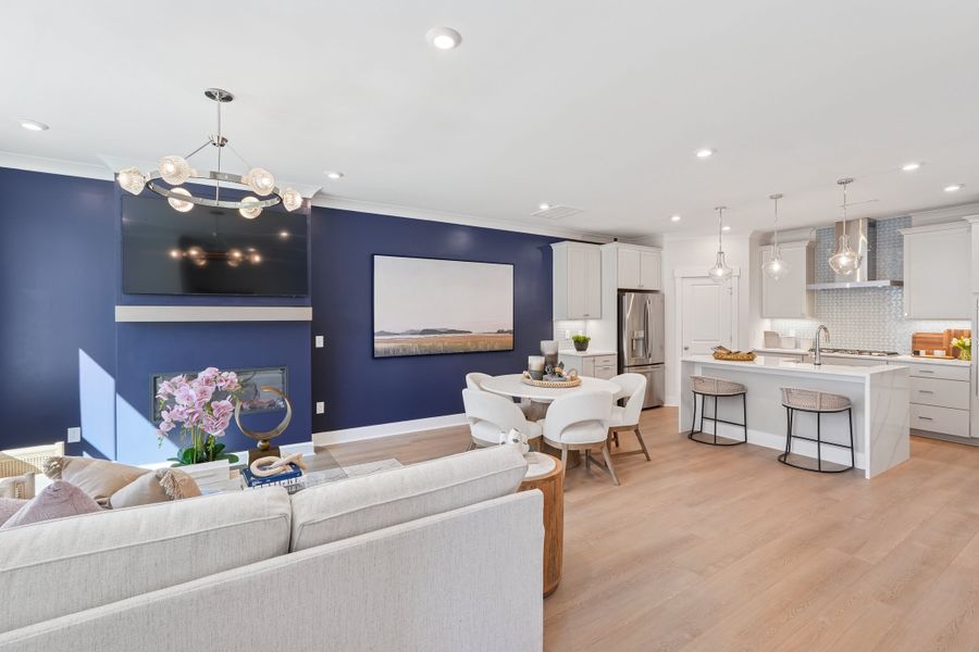 Representative furnished interior of a home built from the Sampson by Tri Pointe Homes in The Townes at NoVi, Pittsboro (Image 9).