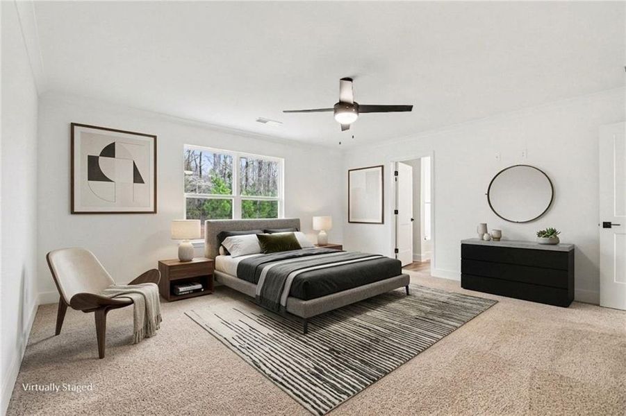 Furnished interior view inside a new home in Thunder Ridge, Dawsonville (Image 6).